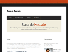 Tablet Screenshot of casaderescate.org